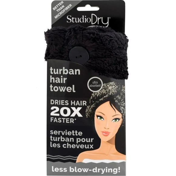 Microfibre Hair Towel Turban By Studio Dry - Picture 2 of 2